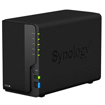 Synology DiskStation DS220+ Network Attached Storage Drive (Black)